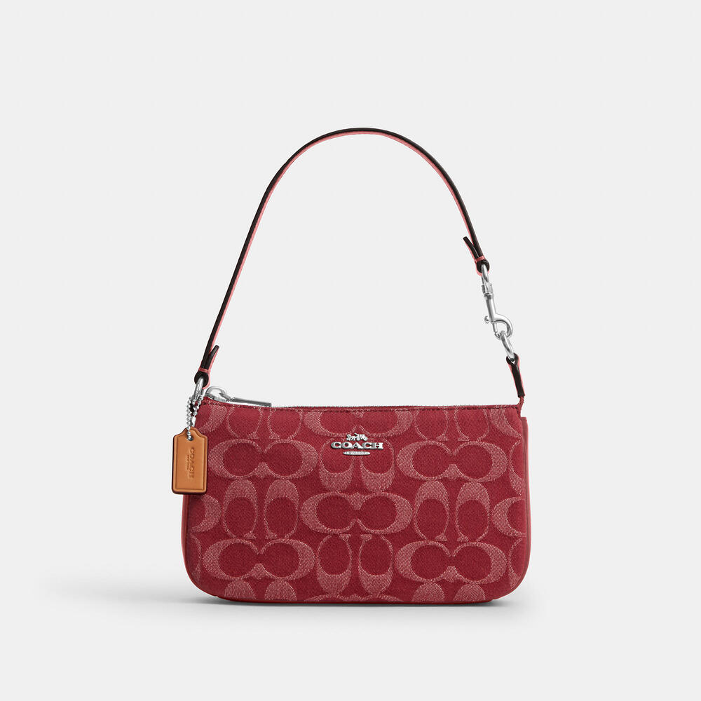 Coach Nolita 19 In Signature Red Denim
